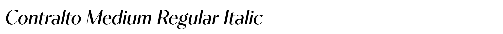 Contralto Medium Regular Italic image